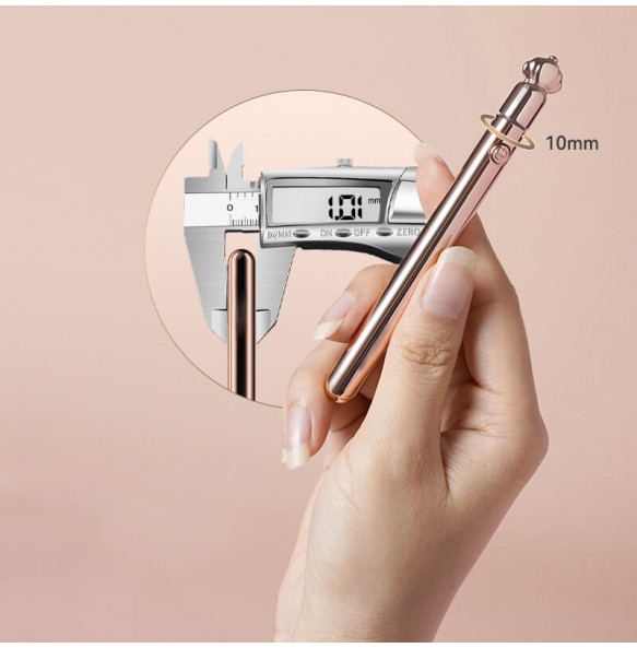 Japan GALAKU - Clitoris Simulator Vibrator Pen (Chargeable - Rose Gold)